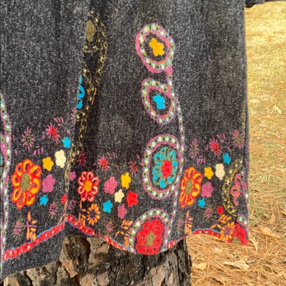 Youth Dily Black Dress Multi Color Floral Print M - Picture 3 of 6